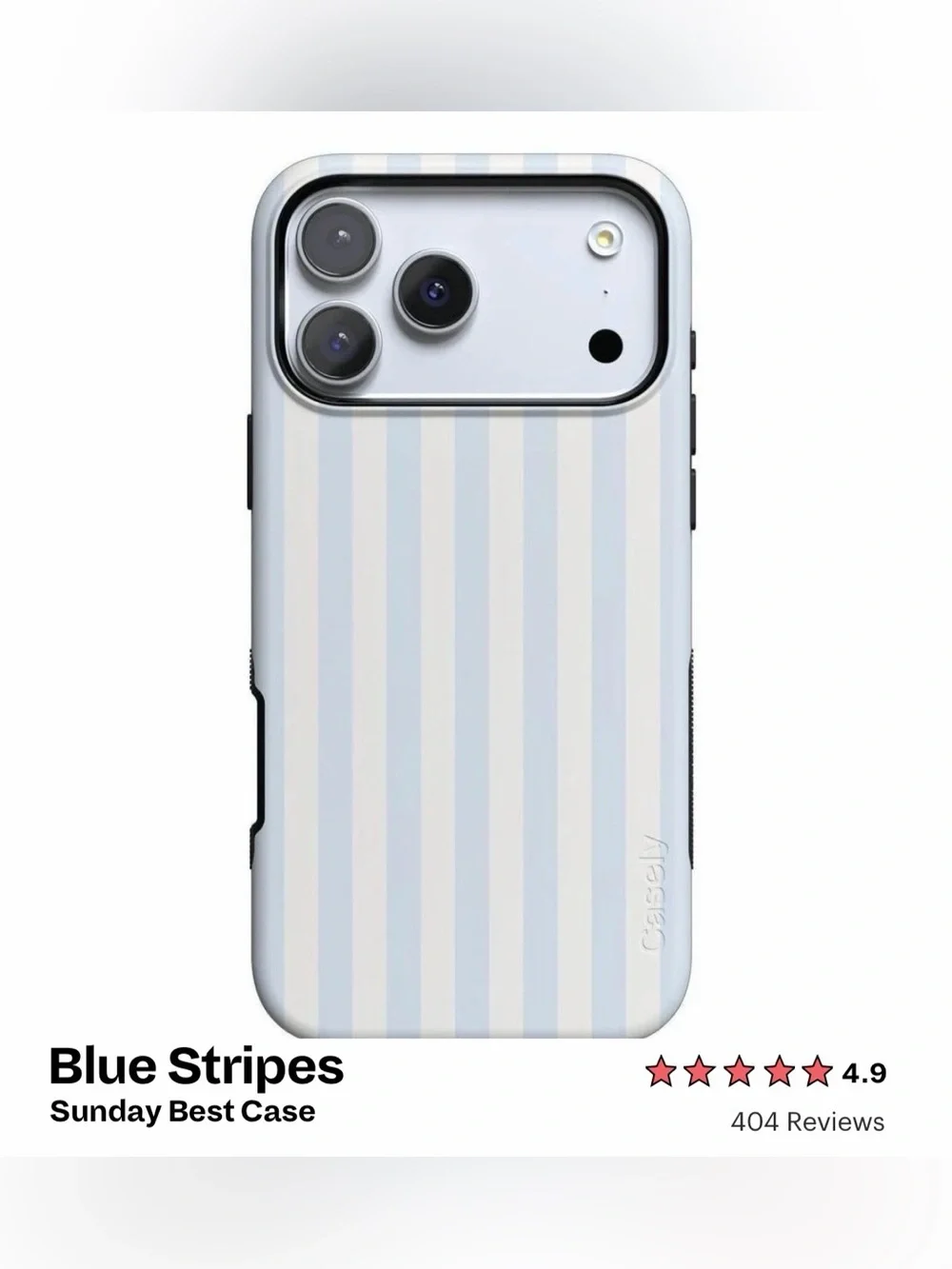 Casely iPhone 17 pro Blue Stripes MagSafe case BOLD